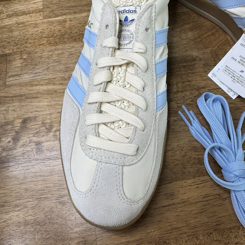 Adidas Gazelle Indoor Cream Blue Gum Sole Sneakers Mens 10.5 JI2004 - Picture 3 of 14